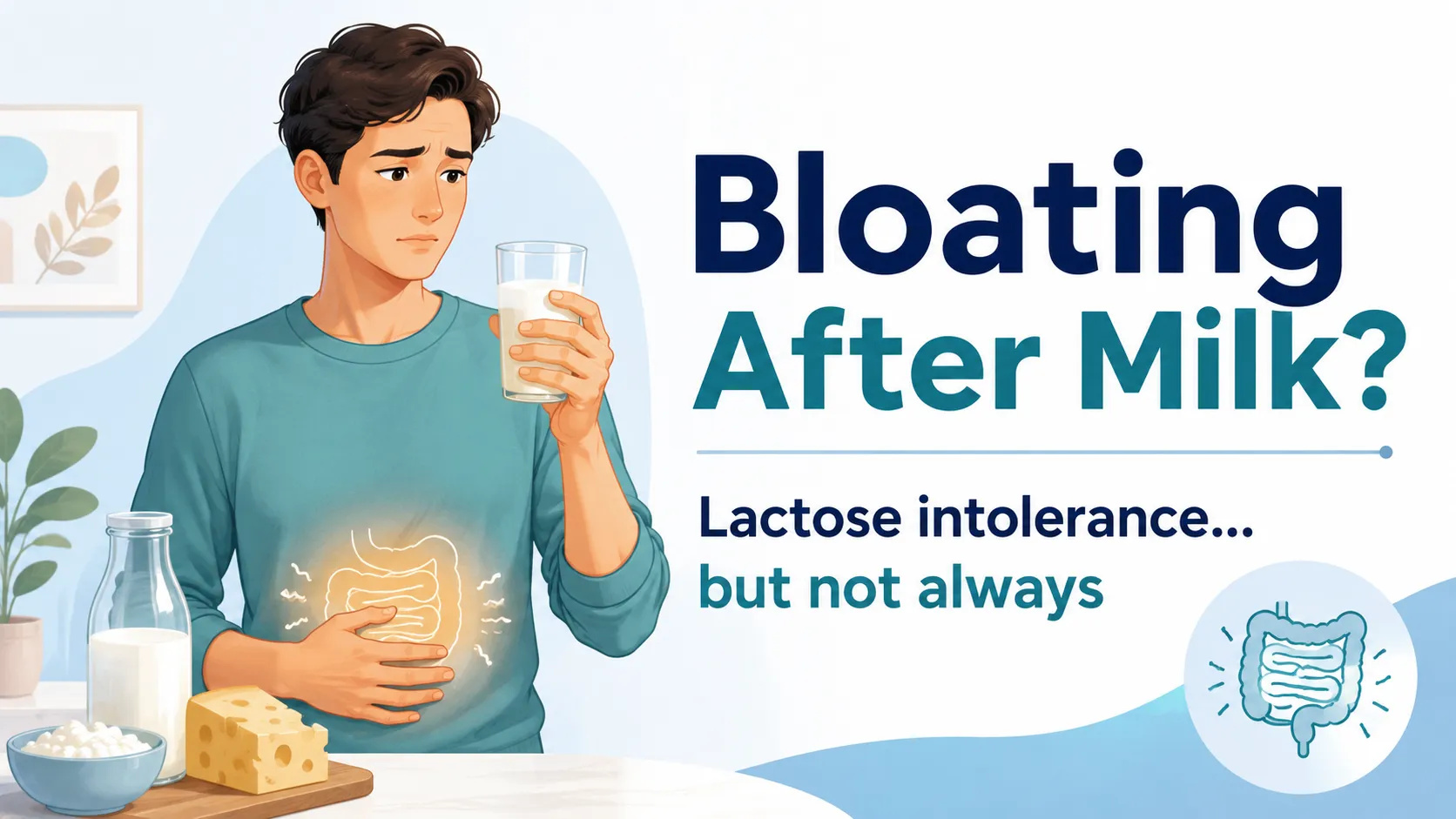 Bloating After Drinking Milk? It Could Be Lactose Intolerance, But Not Always