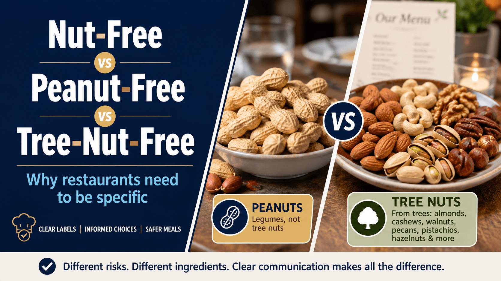 Does Nut-Free Include Peanuts? Peanut-Free vs Tree-Nut-Free Explained