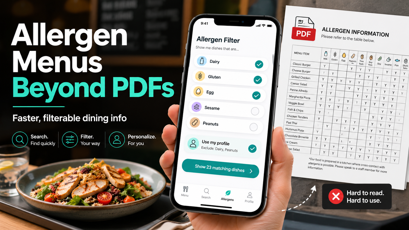 Why Restaurant Allergen Menus Need to Move Beyond PDFs
